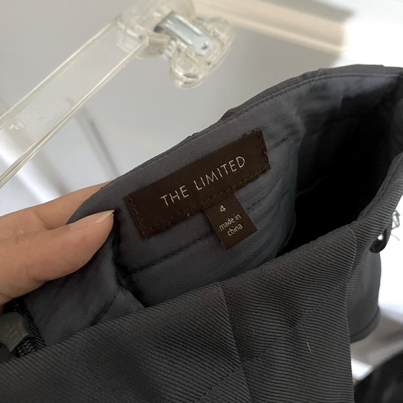 Dark Gray Peplum Pencil Skirt - Picture 3 of 3